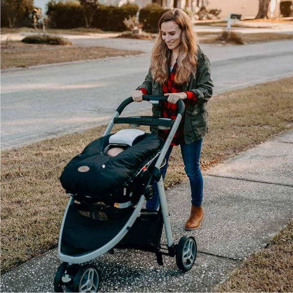 Cozy Cover Infant Carrier Cover Charcoal One Size - Picture 5 of 10